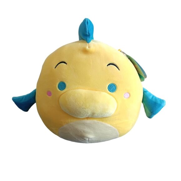 Disney Little Mermaid Flounder Plush Toy 10" Squishmallows Soft Cuddly Collectib - Picture 2 of 9
